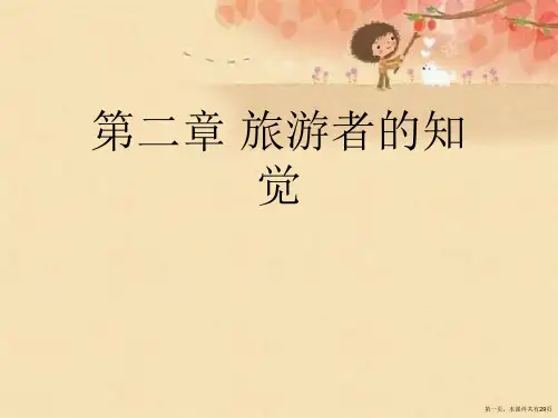 第二章 旅游者的知觉