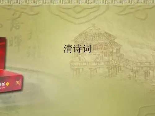 清代的诗词