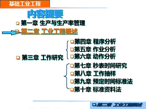精选基础工业工程课件