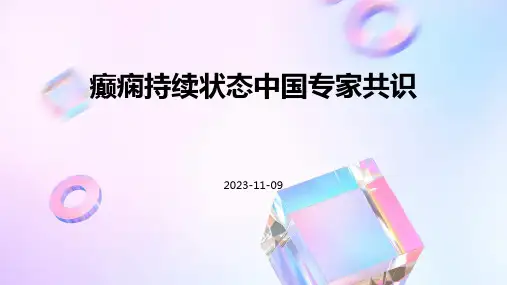 癫痫持续状态中国专家共识
