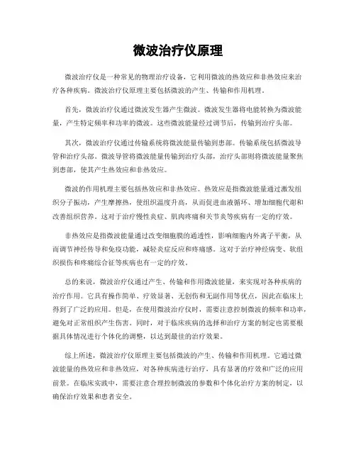 微波治疗仪原理