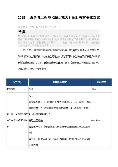 综合能力教材变化