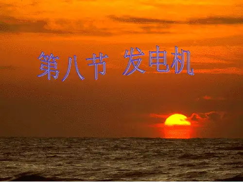 北师大版-物理-九年级全一册-14.8 电磁感应  发电机