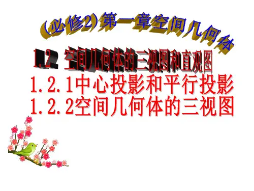高中数学必修2公开课课件-1.2.1中心投影和平行投影1.2.2空间几何体的三视图