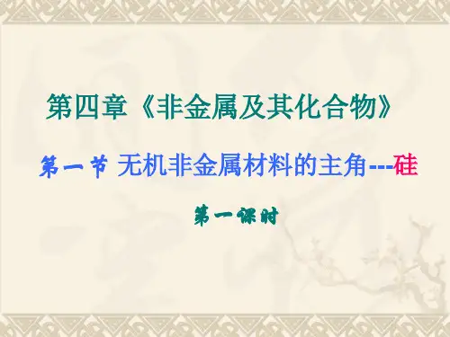 非金属及其化合物全部课件