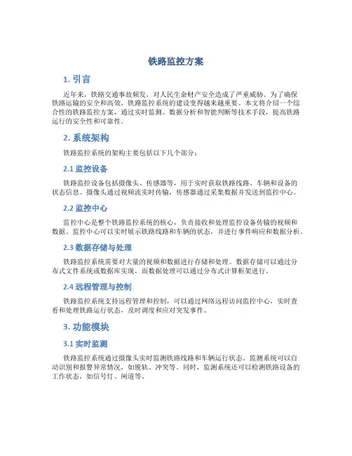 铁路监控方案