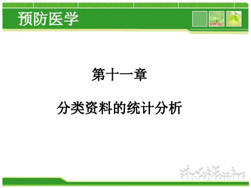 分类资料的统计分析