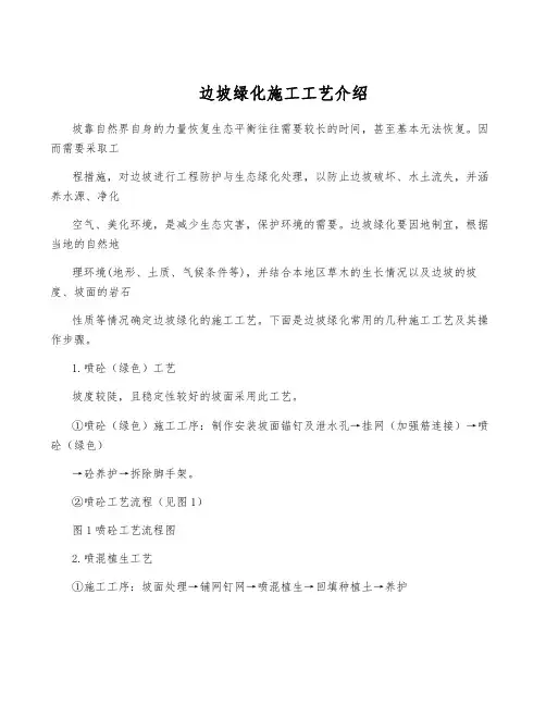 边坡绿化施工工艺介绍