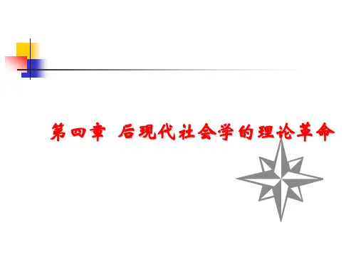 (完整版)后现代西方社会学理论