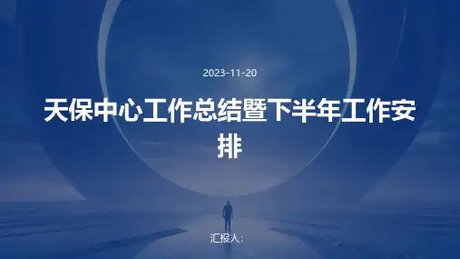天保中心工作总结暨下半年工作安排