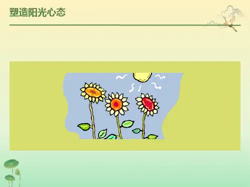 高三主题班会：塑造阳光心态