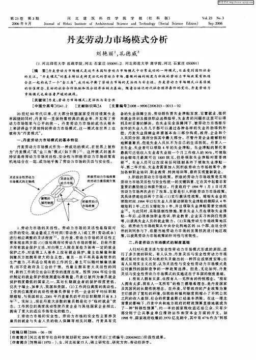 丹麦劳动力市场模式分析