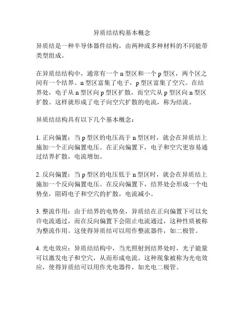异质结结构基本概念