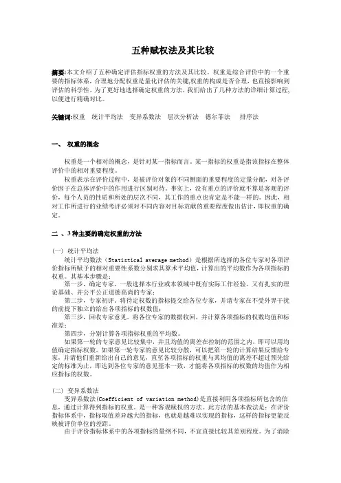赋权的方法