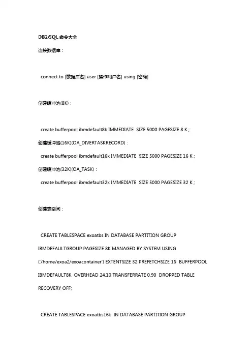 Db2_SQL命令大全(完整版)
