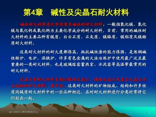 耐火材料与燃烧概论4