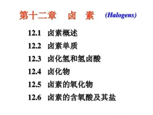 第二章 卤素