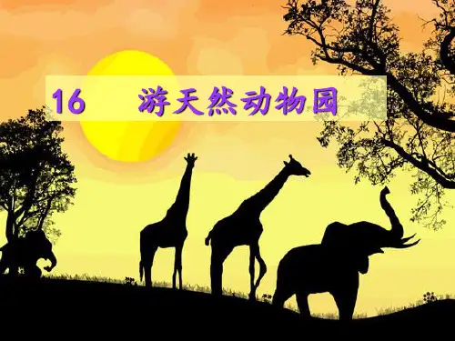 五年级下册语文课件-6.1 游天然动物园｜鄂教版 (共42张PPT)