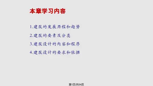 建筑设计概论PPT课件