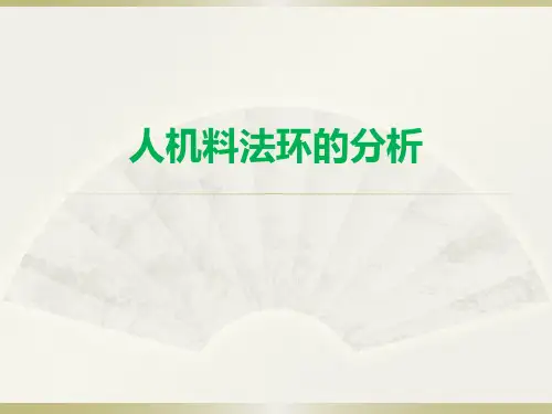 人机料法环的分析