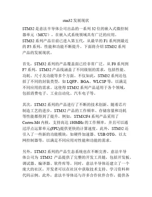 stm32发展现状