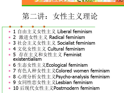 女性主义理论2