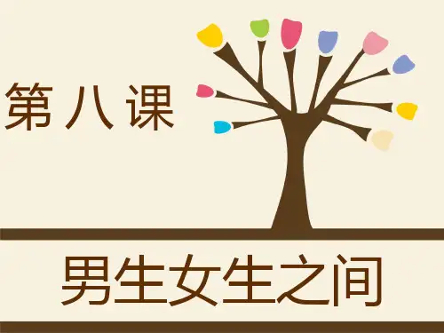 新教科版七年级道德与法治下册《三单元 友谊的天空  第八课 男生女生之间》课件_4