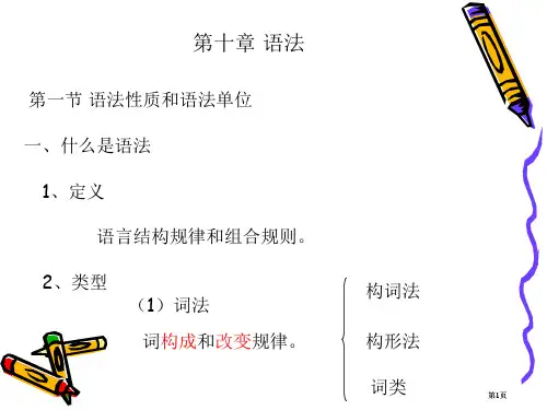 语言学概论语法公开课一等奖优质课大赛微课获奖课件