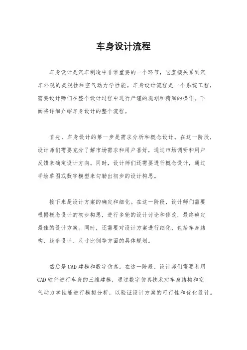 车身设计流程