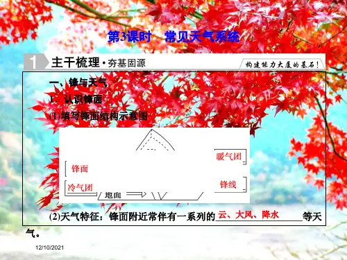 高考地理总复习3常见天气系统课件高三全册地理课件_1