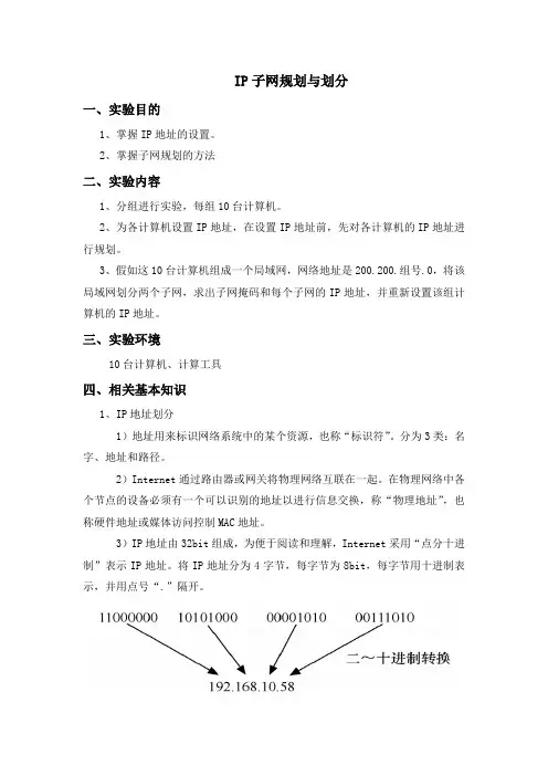IP子网划分与规划