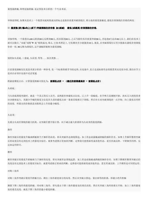 如何量度涨跌幅