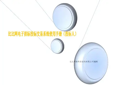 电子招标投标系统操作流程
