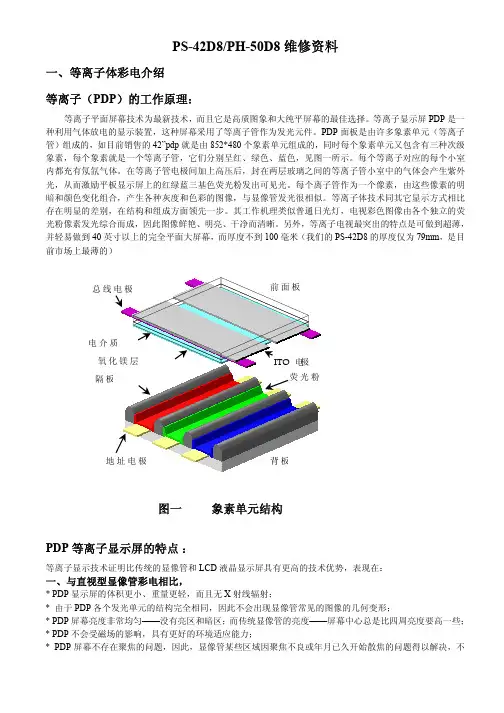 PS-42D8 PH-50D8等离子彩电 维修资料