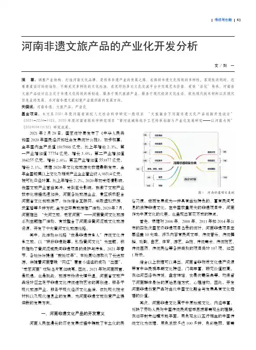 河南非遗文旅产品的产业化开发分析