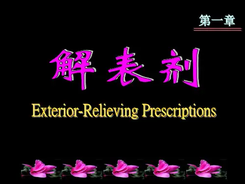 中医 中药方剂学解表剂课件.ppt