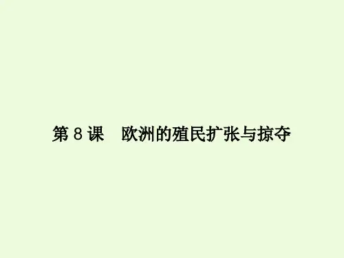 2.8欧洲的殖民扩张与掠夺课件正式版