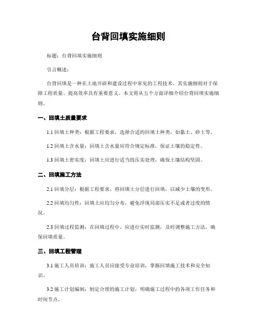 台背回填实施细则
