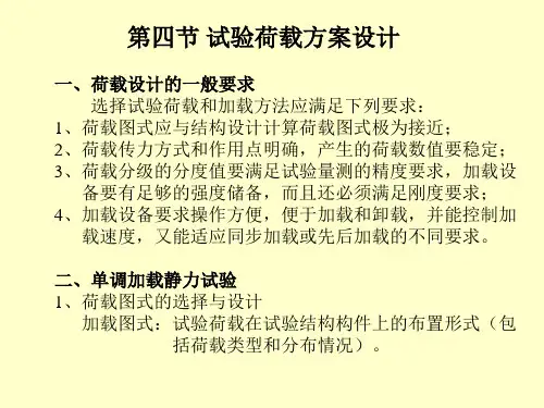 单调加载静力试验