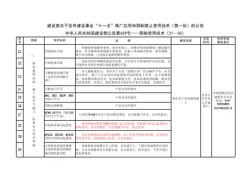 塔机升降机使用年限(建设部659号文)