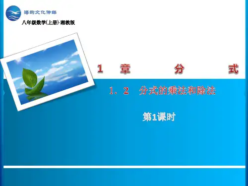 1.2 分式的乘法和除法(第1课时)