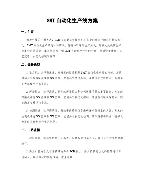 SMT自动化生产线方案