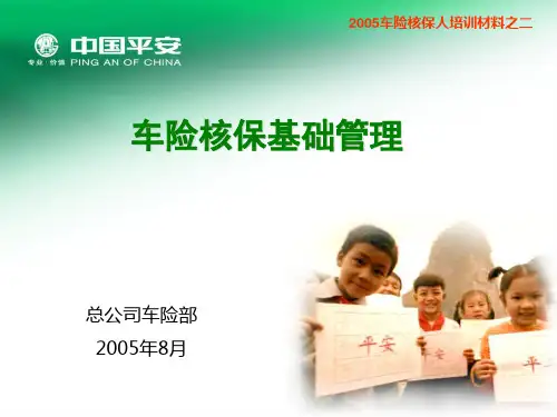 车险核保基础管理2