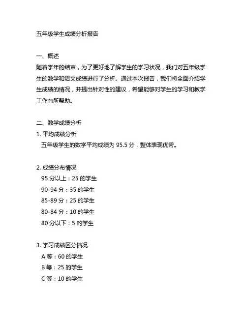 5年级数学95.5语文88.5