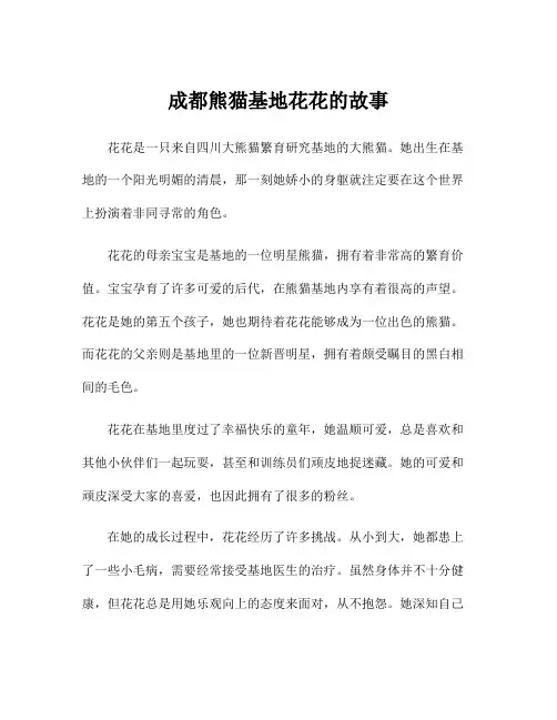 成都熊猫基地花花的故事