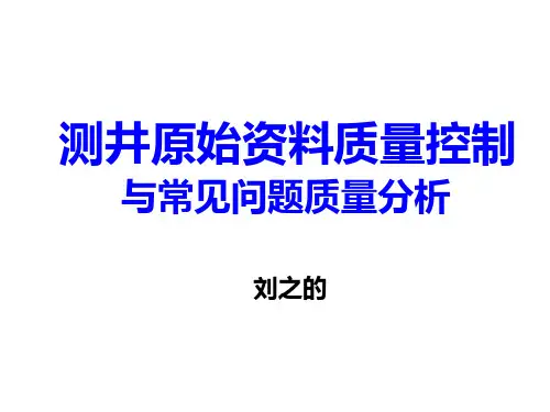 4-测井资料验收