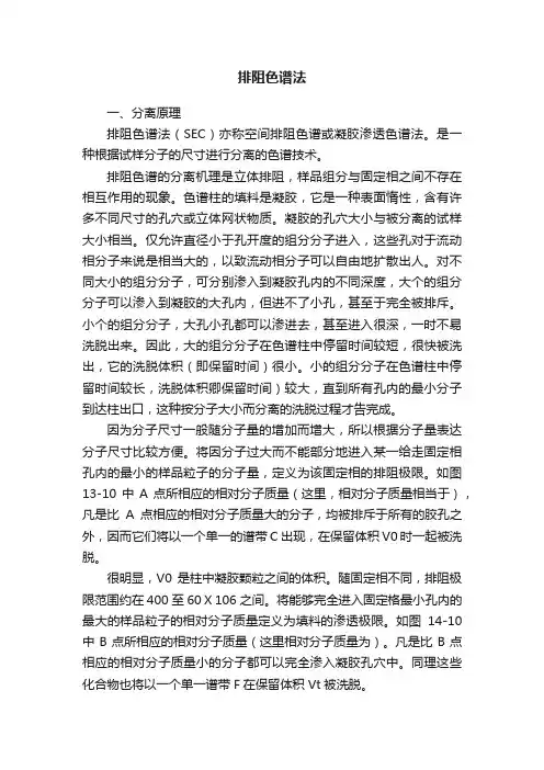 排阻色谱法