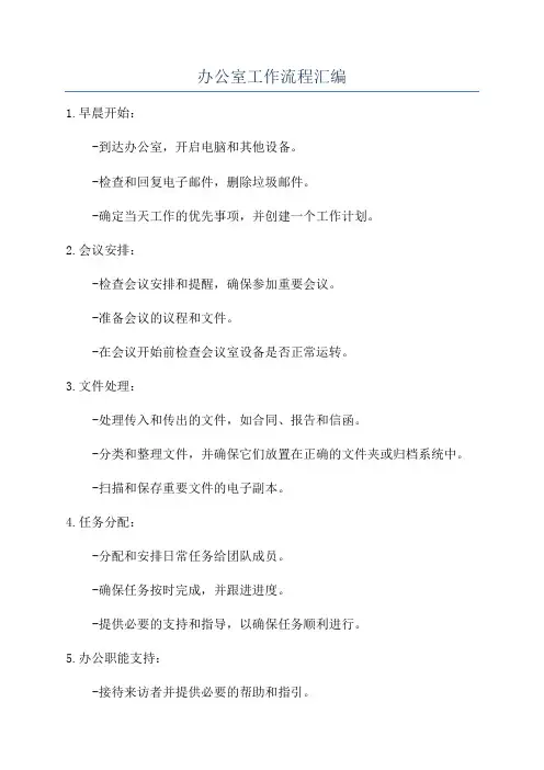 办公室工作流程汇编