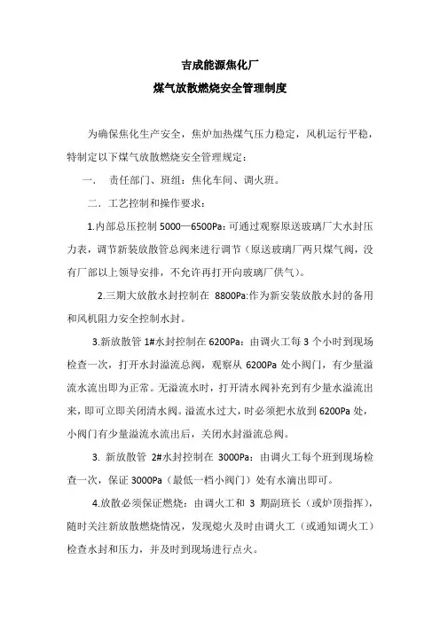 放散管理规定