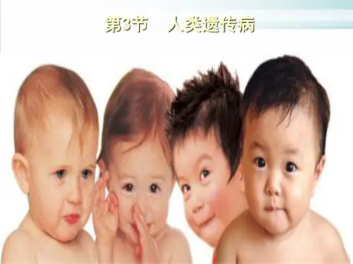 【新教材】人教版高中生物人类遗传病PPT课件分析1